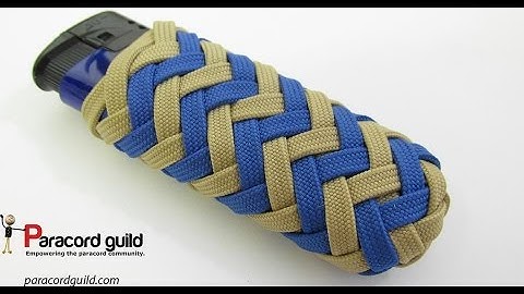 Paracord lighter wrap- pineapple style