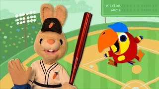 Harry And Larry Pretend Play Baseball Player | Baby Learning First Words with The Jobs Song for Kids