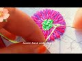 Simple tricks for amazing flower embroidery for beginners |Embroidery Designs #jesminhandembroidery