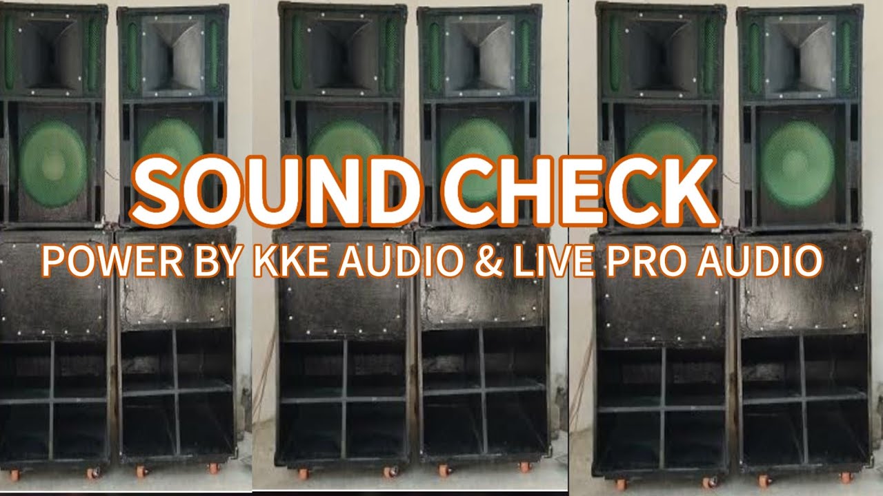 Sound System | Sound Check KKE CA30 | Mickle C12 | Ace Power Amplifier | Love Pro Speaker, Crown