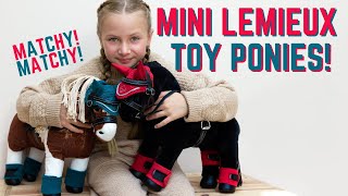 MINI LEMIEUX TOY CUDDLY PONIES!  Matchy Matchy sets!