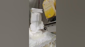 3D Carving With Fanuc Robot #robot #sprutcamrobot #milling #roboticmilling #shorts #fanuc #sculpture