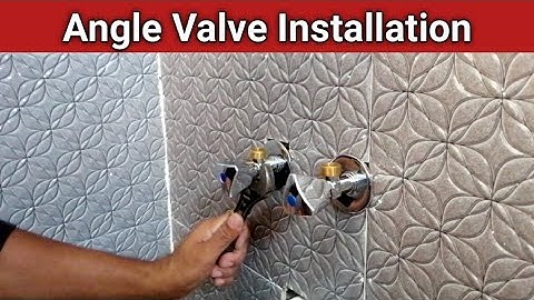 Angle Valve Installation | Install Angle Stop Valve | Angle Valve Replacement | Angle Valve Fitting