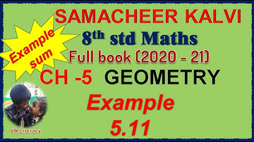 TN 8th maths full book Geometry  Example  5.11, The Pythagorean Theorem,  measure of angles and type
