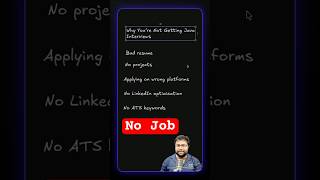 Why you are not getting job in Java ❌This might be the reason #javafullstack #programmerlife
