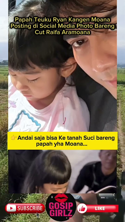 Papah Teuku Ryan Kangen Moana, Posting di Social Media Photo Bareng Cut Raifa Aramoana