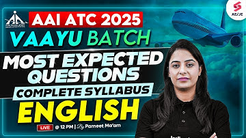 AAI ATC 2025 Preparation | AAI ATC English Classes | English Mock Test for AAI ATC | Parneet Ma