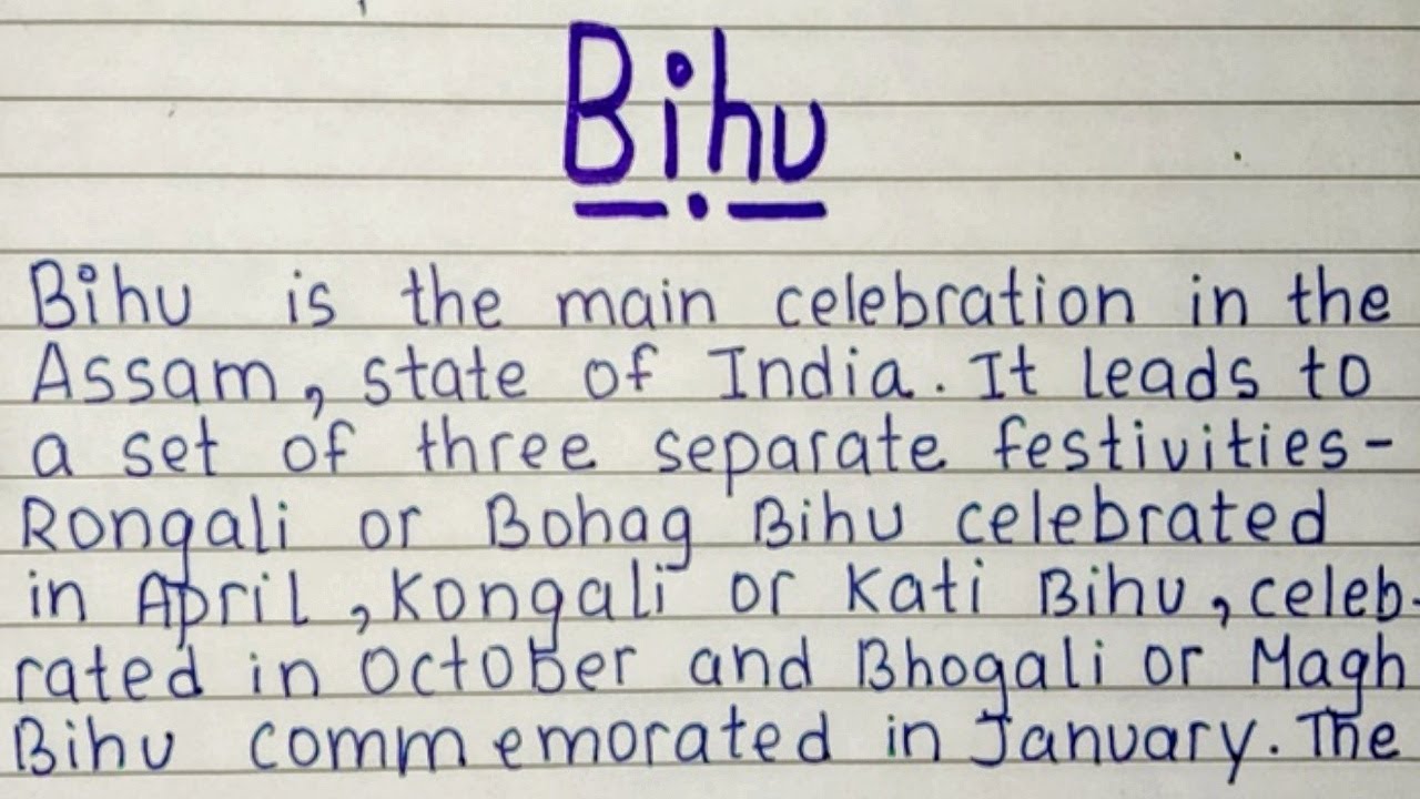 bihu essay in english 1000 words