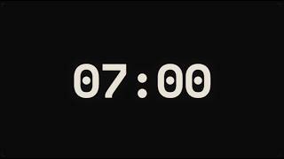 7 Minute Timer – Countdown Timer (GENTLE ALARM / NO MUSIC / MINIMAL)