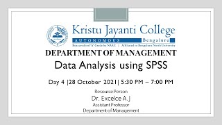 SPSS Workshop Day 4: Chi Square Test (One tailed & two tailed) | 28 Oct 2021