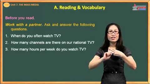 Kỹ năng học tiếng anh lớp 10   The Mass Media   Reading