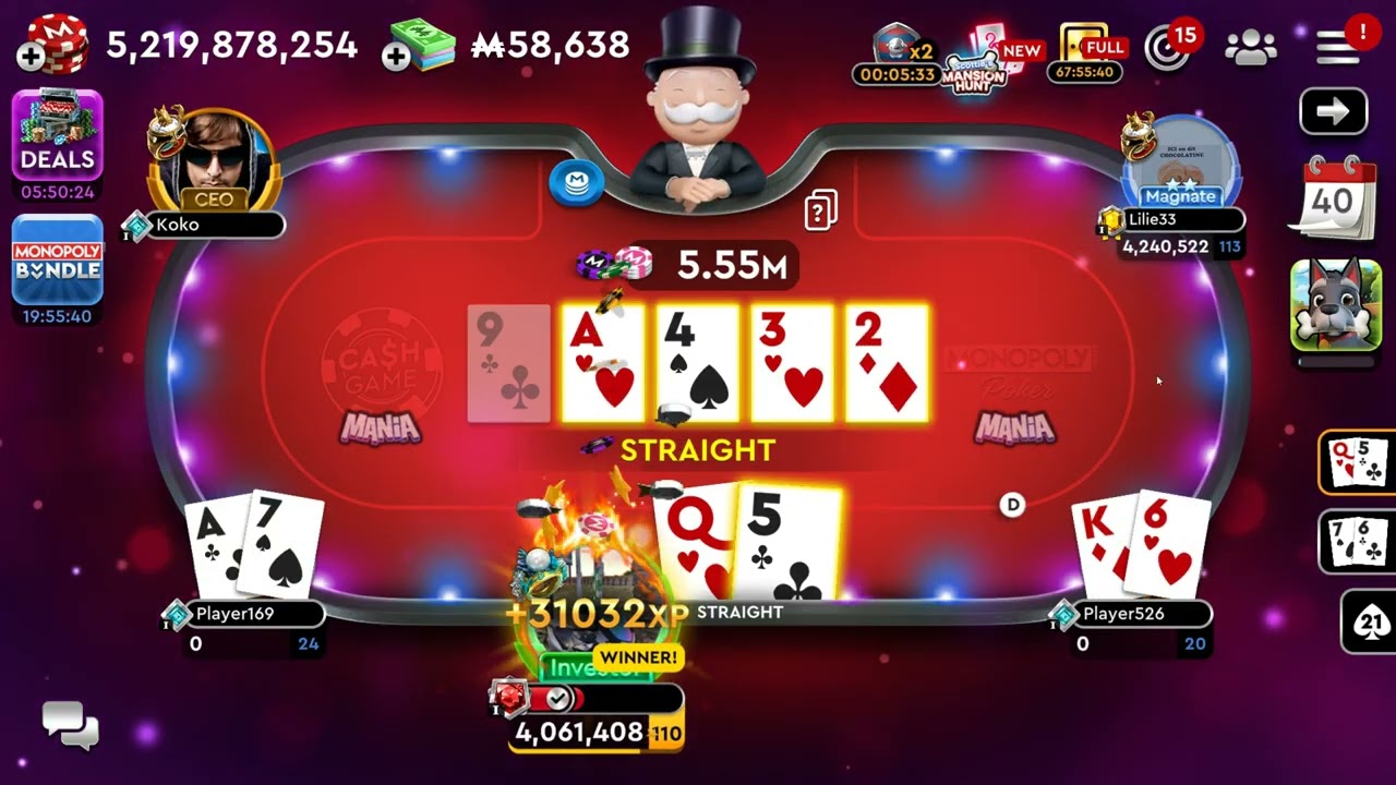 Monopoly Poker Doing Daily Challenges Quickly