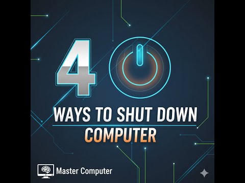 In this video you will learn four ways to shutdown a computer