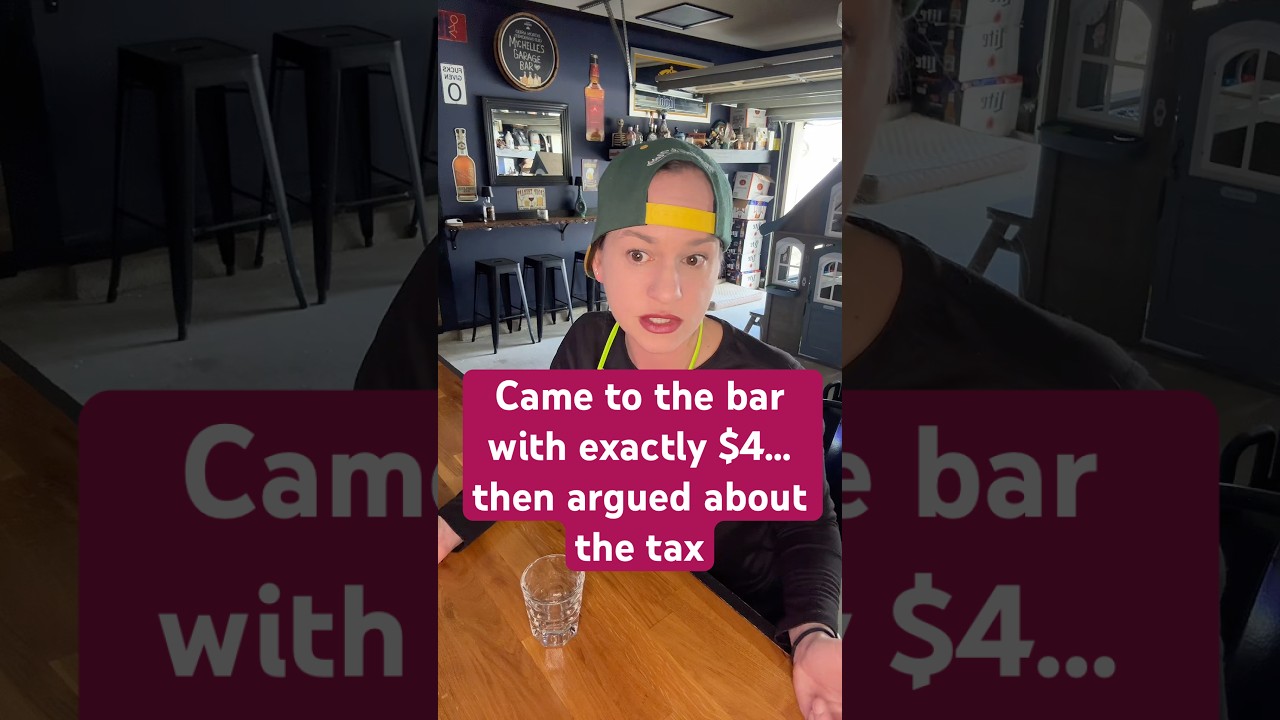 He Came to the Bar With Exactly $4… Then Argued About the Tax #bartenderstories #basedontruestory