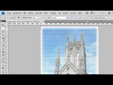 Photoshop CS4 - Briefpapier für handgeschriebene Briefe erstellen