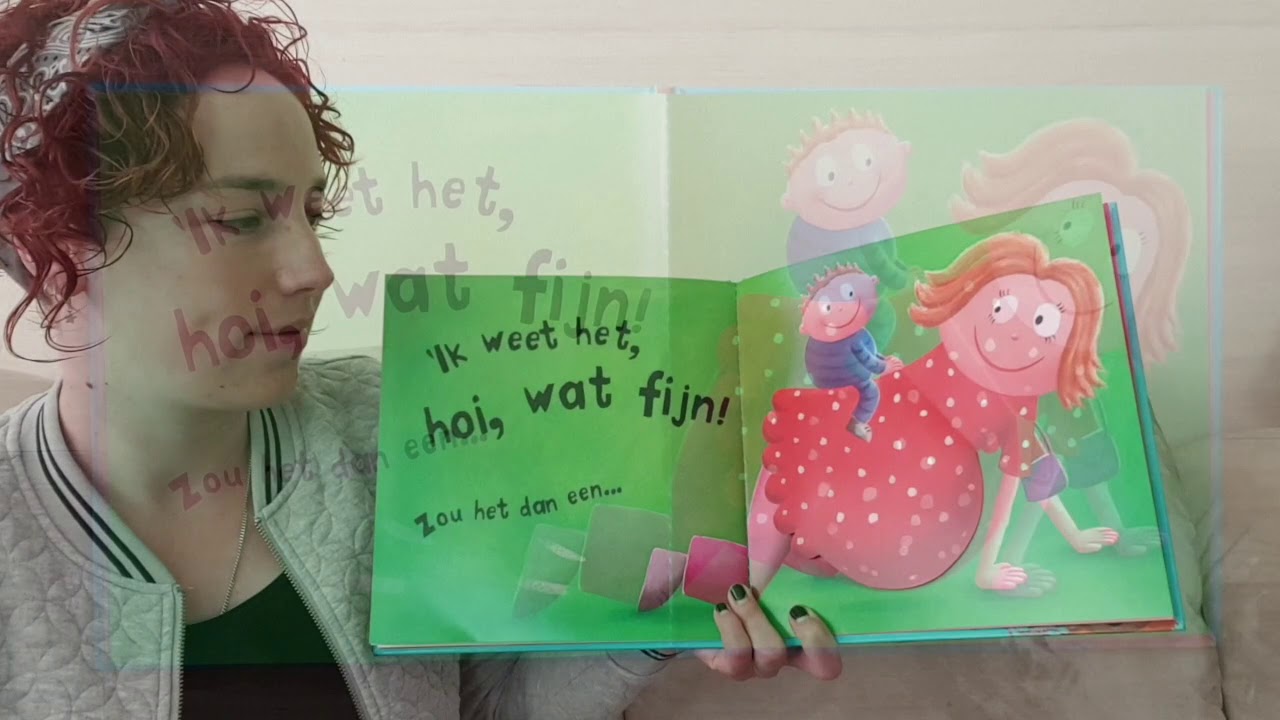 Voorlezen uit het boek: Wat zit er in je buik, mama? - YouTube
