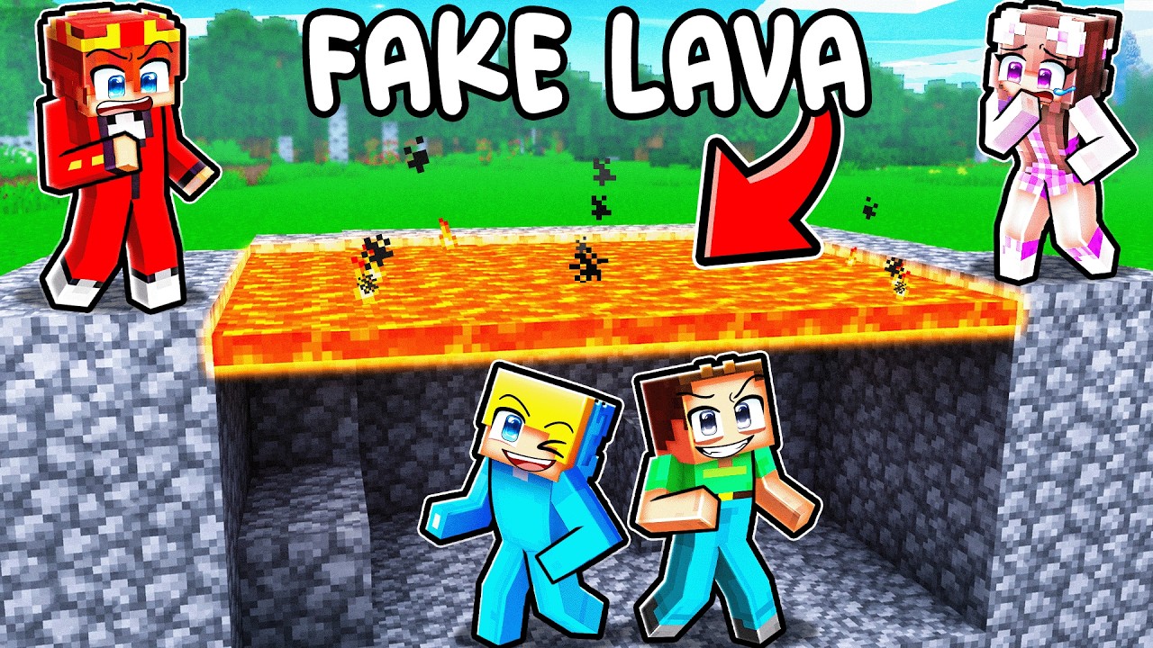Ich CHEATE heimlich mit FAKE BLÖCKEN in Hide & Seek Minecraft!