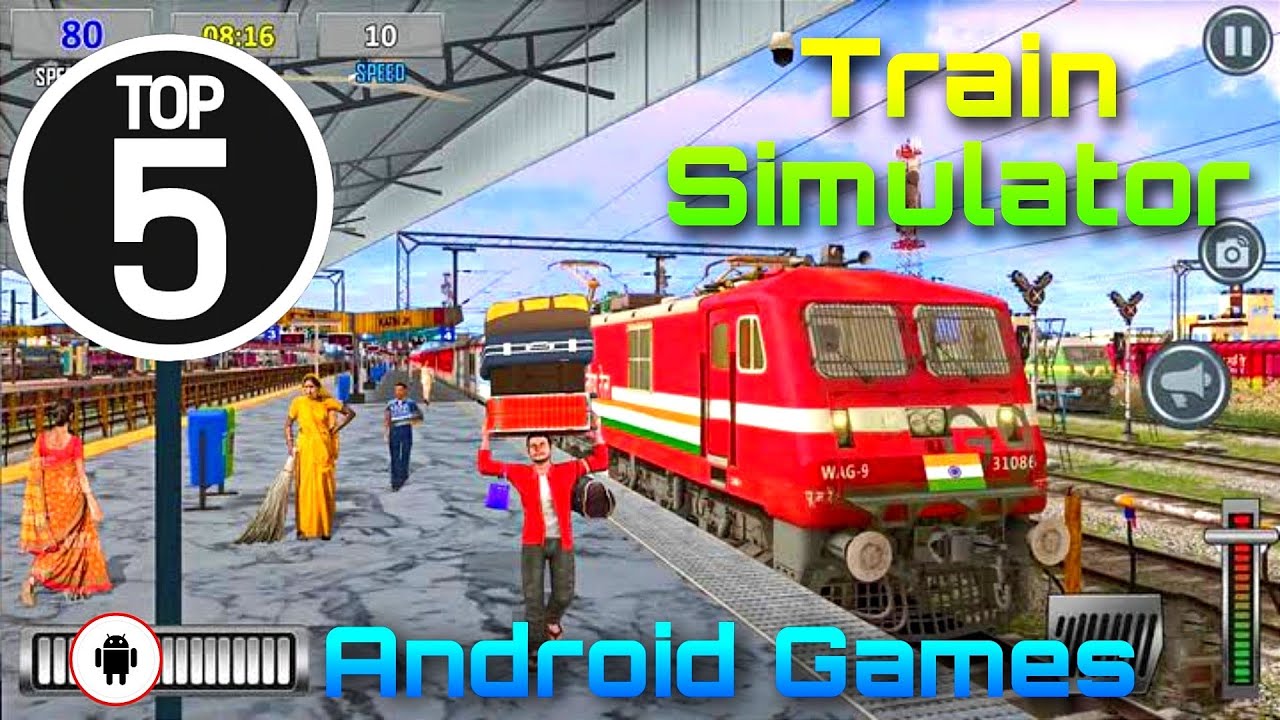 TOP 5 INDIAN TRAIN SIMULATOR GAMES FOR ANDROID | Train Simulator Games 2023 | 