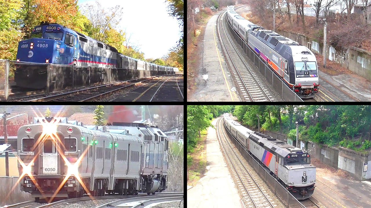 Kingsland Train Station Memories Through the Seasons: NJ Transit Aqua Train, 4119, 4205, 6050 & More
