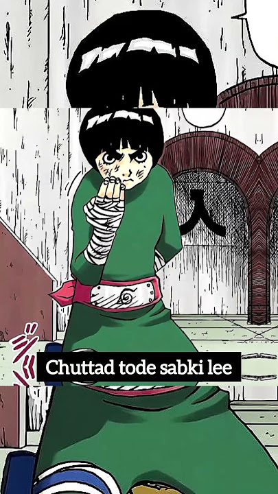 #rock #lee #funny #rap #hindi #theme #song #anime #shippuden