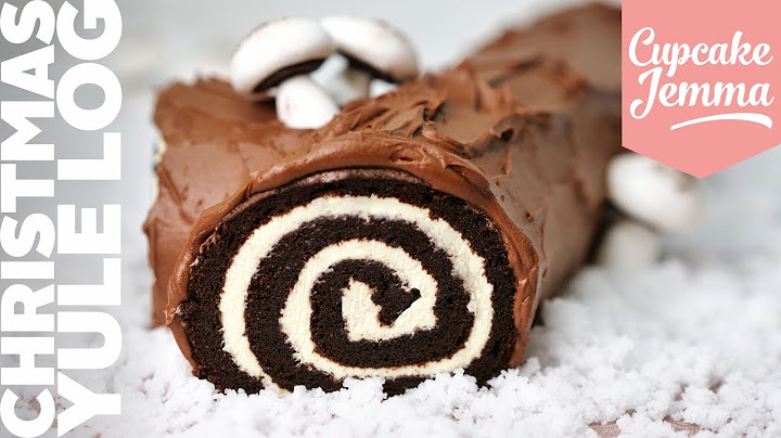 Christmas Chocolate Yule Log Recipe & Tutorial | Cupcake Jemma