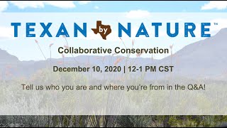 TxN Virtual Series: Collaborative Conservation
