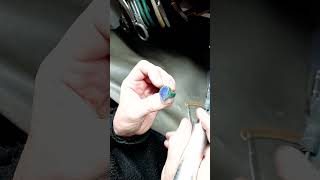 Working on an Opal ring #handmadejewelry #jewelry #opal