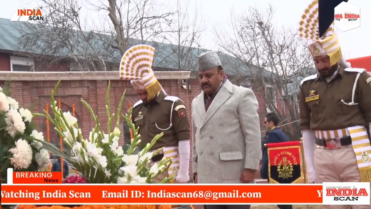 DY CM Paying Homage at Balidaan Stumbh Pratap Park Srinagar.