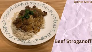 Beef Stroganoff with Cream of Mushroom Soup | Quinta Maria