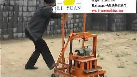 QMJ2-45 small mobile concrete block making machine