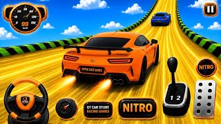クレイジー・カー・メガランプ・インポッシブル・レーシング - Androidゲームプレイ screenshot 2