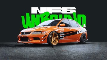 NFS Unbound - Mitsubishi Lancer Evo IX (A+ Class Build) | Customisation & Test Drive