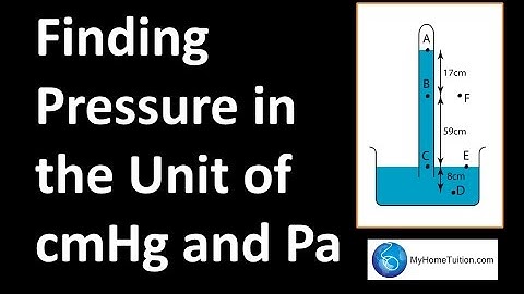 Finding Pressure in the Unit of cmHg and Pa | Physics