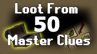 50 Master Clue scrolls OSRS!