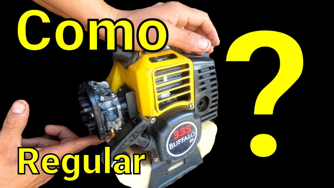 Roçadeira Buffalo 33cc como regular o carburador  e carbonizada