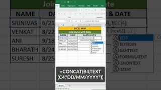 How to Concatenate Text with Dates in Excel | MS Excel Tutorial screenshot 5