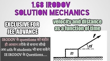 1.68 IRODOV SOLUTION MECHANICS