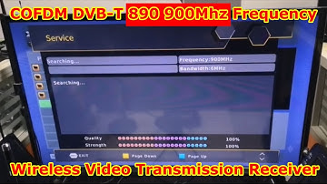 890 900Mhz Frequency 6 7 8Mhz Bandwidth COFDM DVB T Wireless Video Receiver customized channel