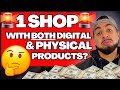 Can i sell physical and digital products on etsy in one shop