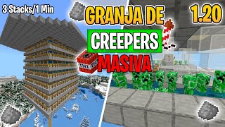 Nueva Granja de Creepers Facil Para Minecraft Bedrock 1.20