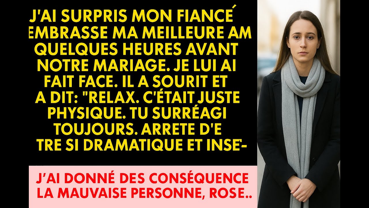 J’ai surpris mon fiancé en train de me tromper avant le mariage