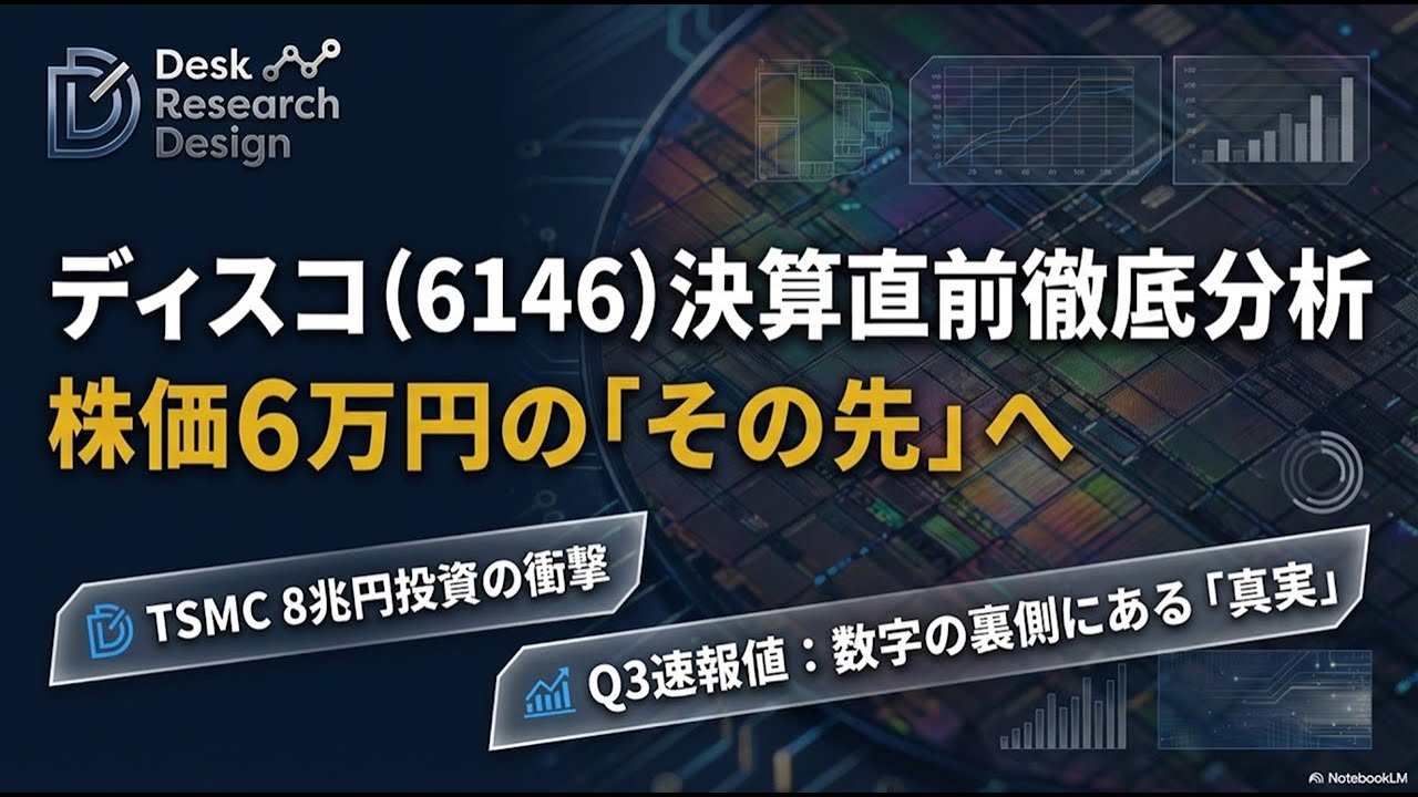 衝撃 決算再度値下げ！　極上Ｄ800 Ｓ数11.301回 単集点50mm1.4 ディスコ（6146）決算前プレビュー】（ファンダメンタルズ分析、需給