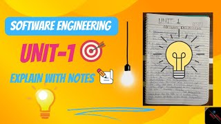 software Engineering / unit-1 / Explanation / with notes @digitalskillz7312
