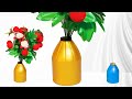 Easy Golden Vase DIY | Gold Vase Craft Idea | home decor ideas