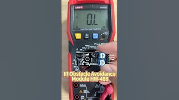 Using multimeter to detect the working principle of IR obstacle avoidance sensors #arduino #module