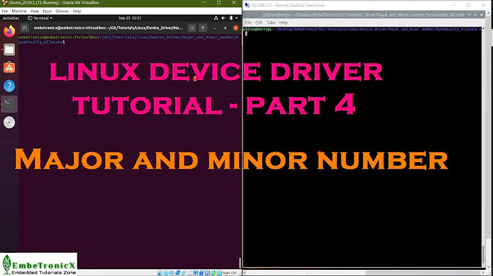 Linux Device Drivers Part 4 - Major number and Minor Number in Linux Device Driver