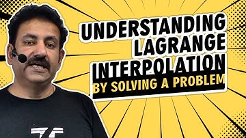 Understanding Lagrange Interpolation by solving a problem | #lagrange #interpolation #mathematics