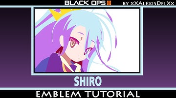 Black ops 3 - Emblem Tutorial - No Game No Life - SHIRO
