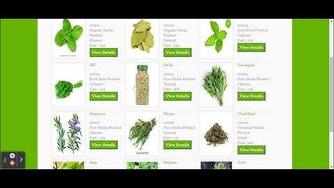 Online Herbs Store Project on C#, ASP and MySQL