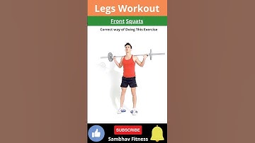 Front Squats - Legs Workout #Shorts